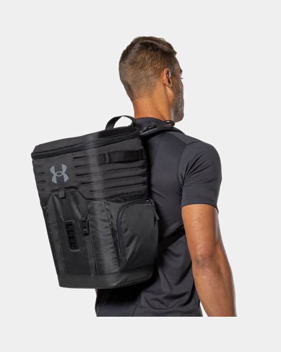 UA Sideline 25-Can Backpack Cooler, Black, pdpMainDesktop image number 2